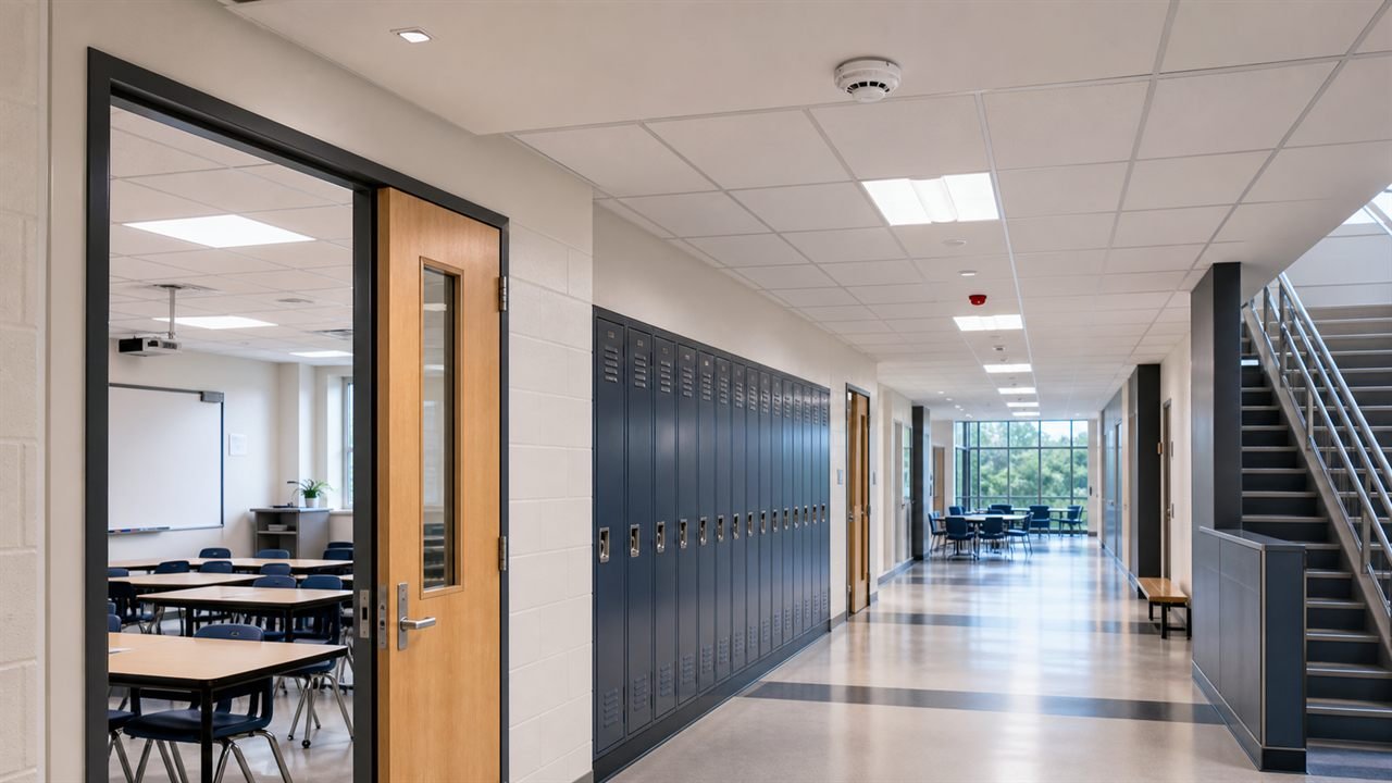 Education Buildings real-life fire safety application