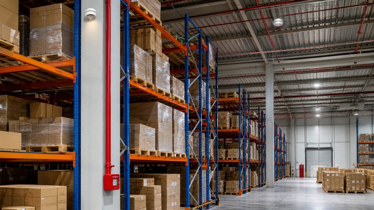 Warehouse Smoke Detection real-life fire safety application