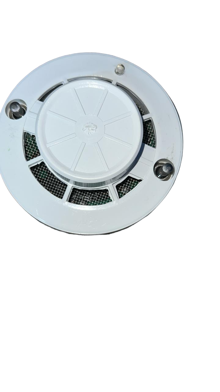 Optical smoke detector front view for fire alarm systems